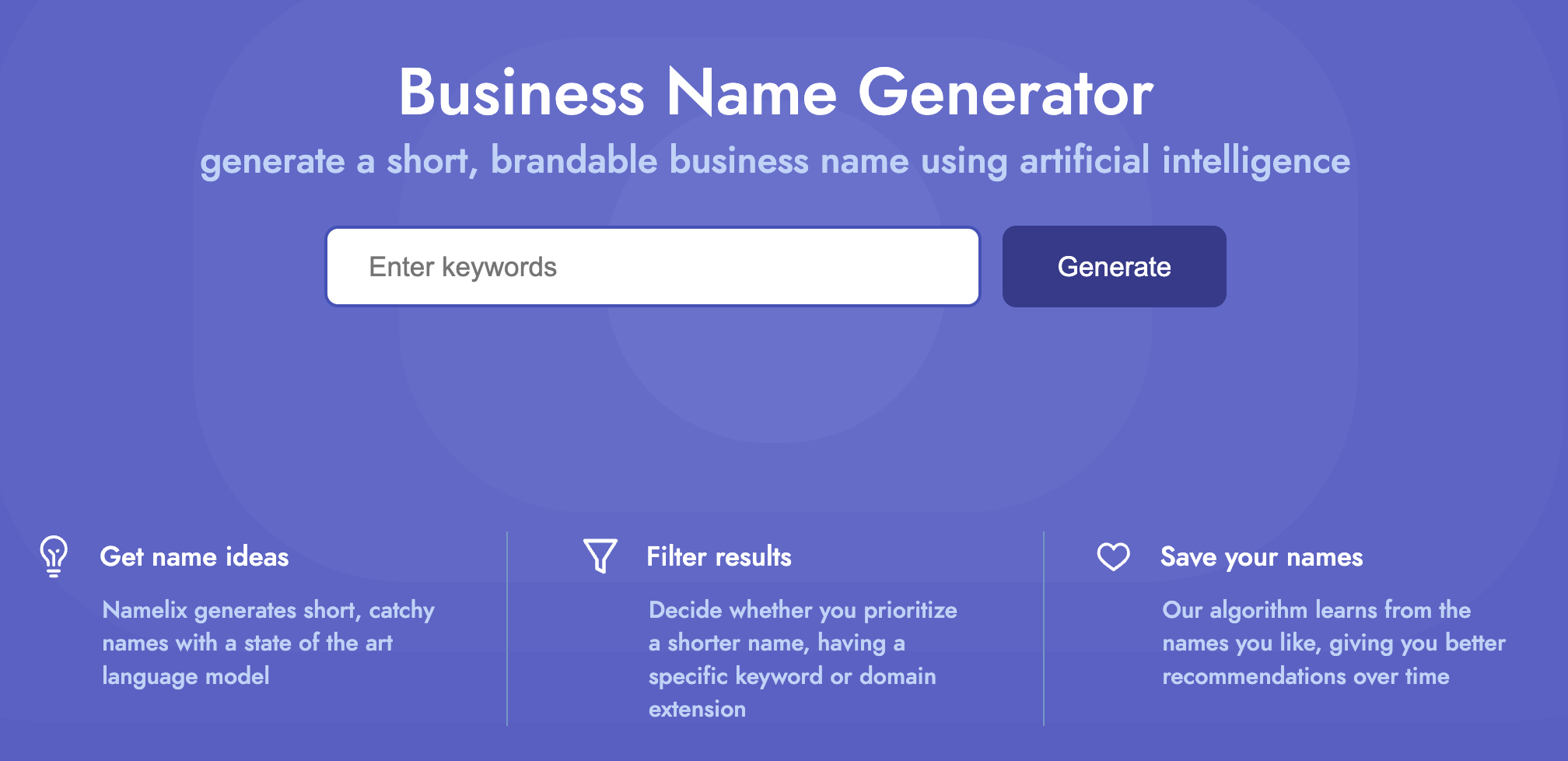 Online store name generator