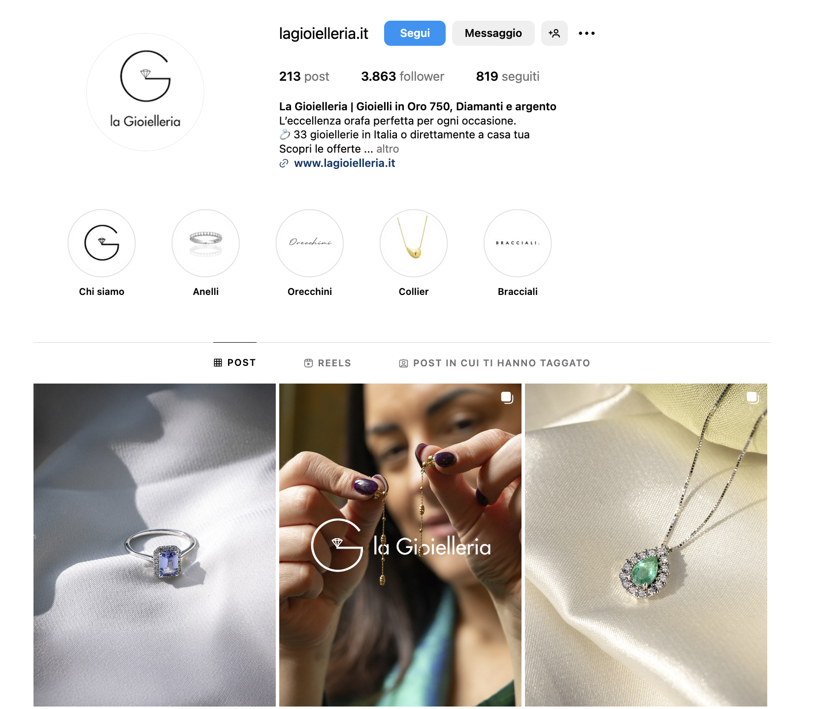 negozio online su Instagram